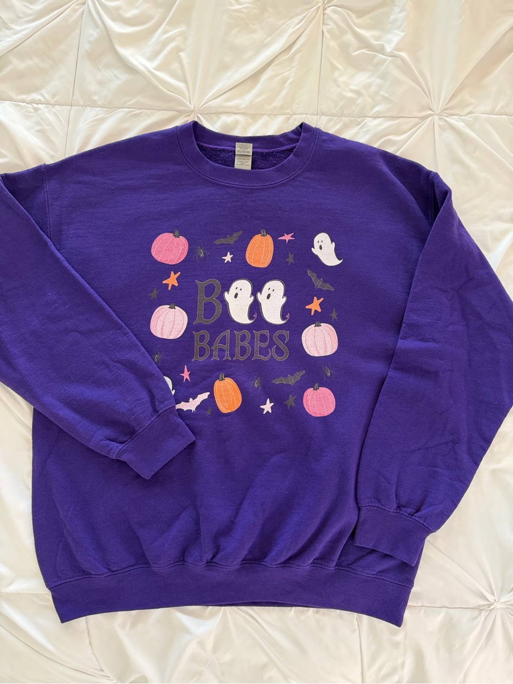 Mindy Minx Purple 'Boo Babes' Halloween Graphic Sweatshirt
